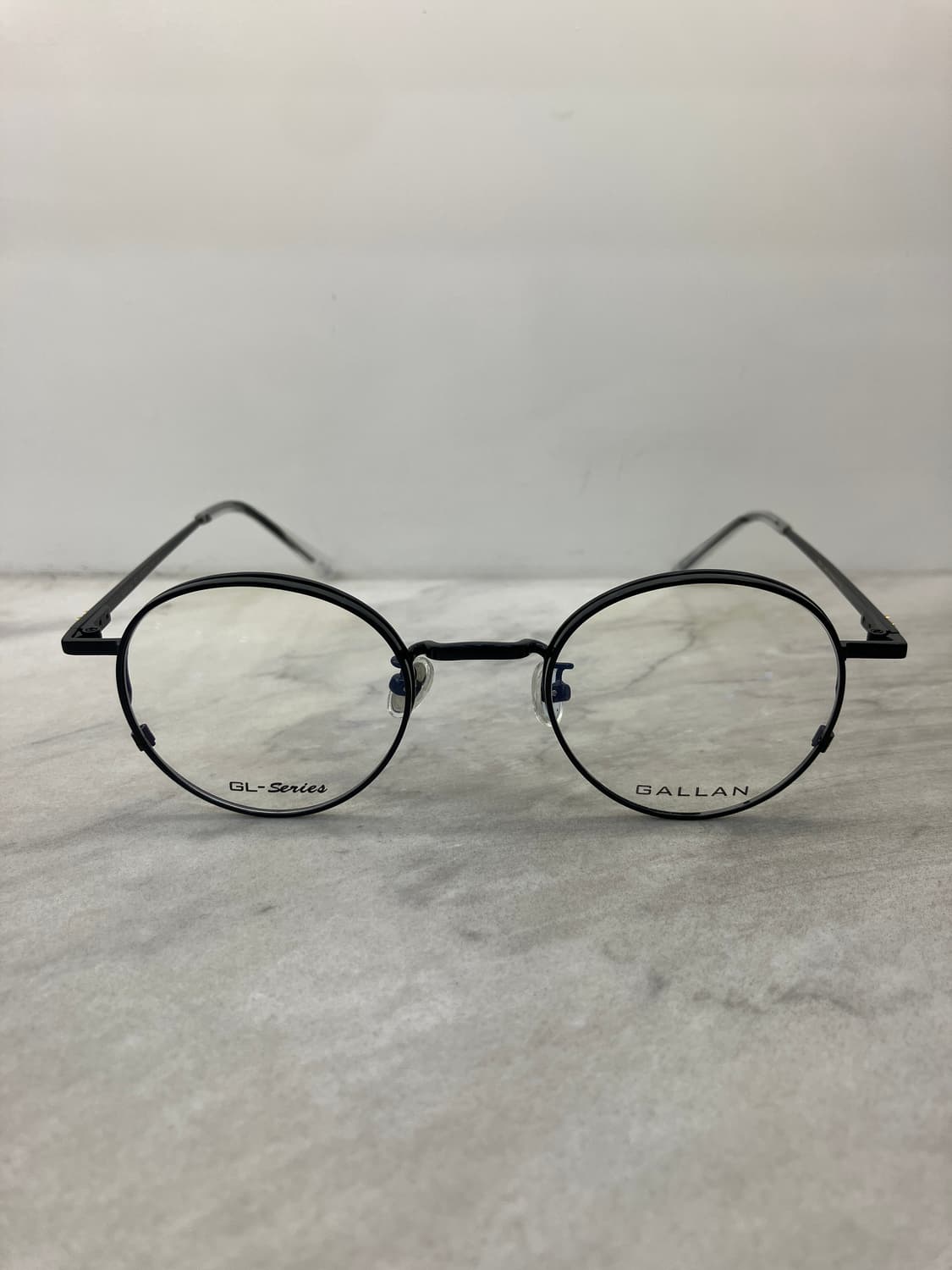갤랑 GALLAN 블랙 더블 림 라운드 메탈테 안경 상품이미지6