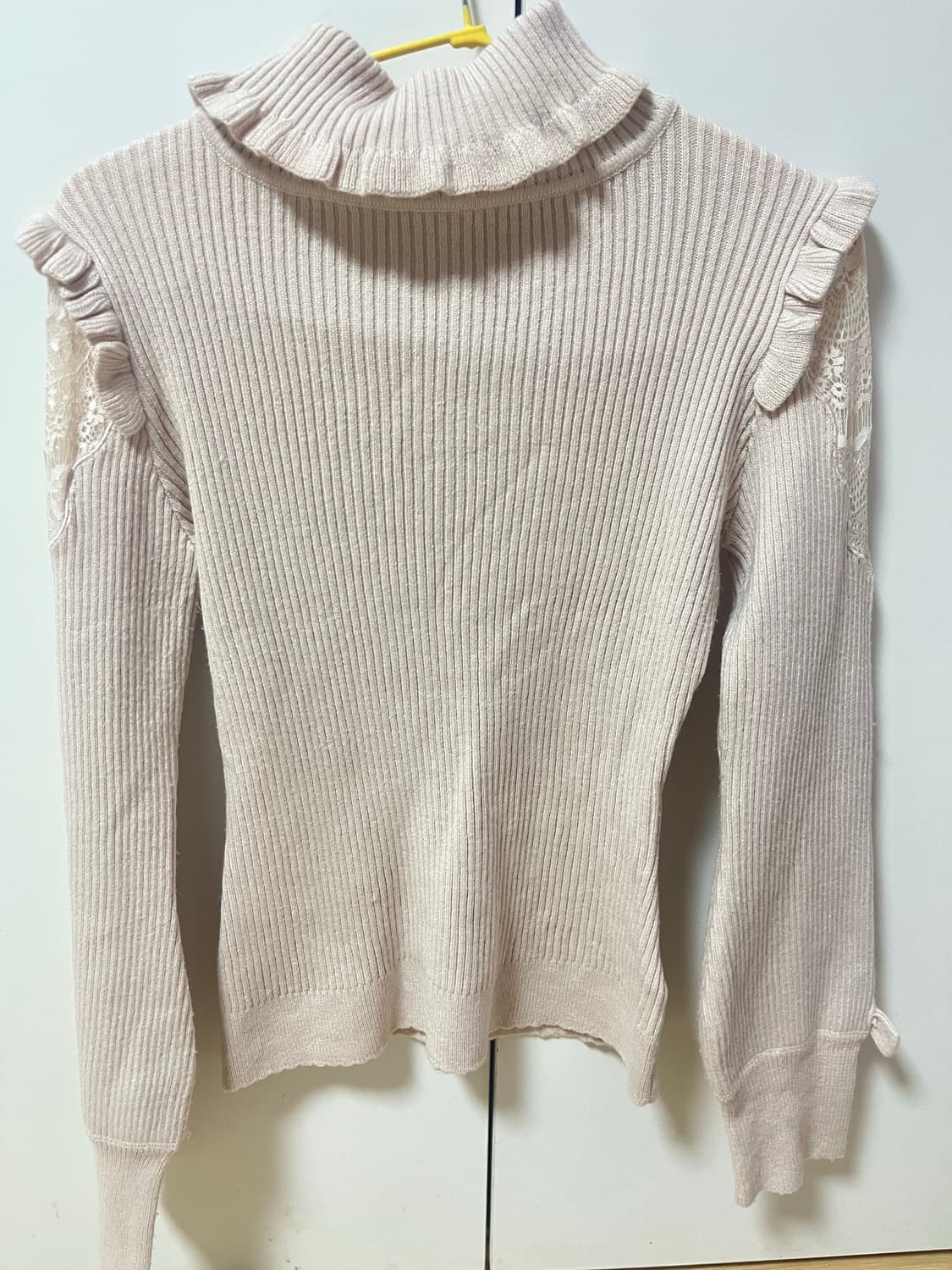 빈티지 리즈리사 니트긴팔골지핑크 스나계 히메갸루 라떼갸루 상품이미지1