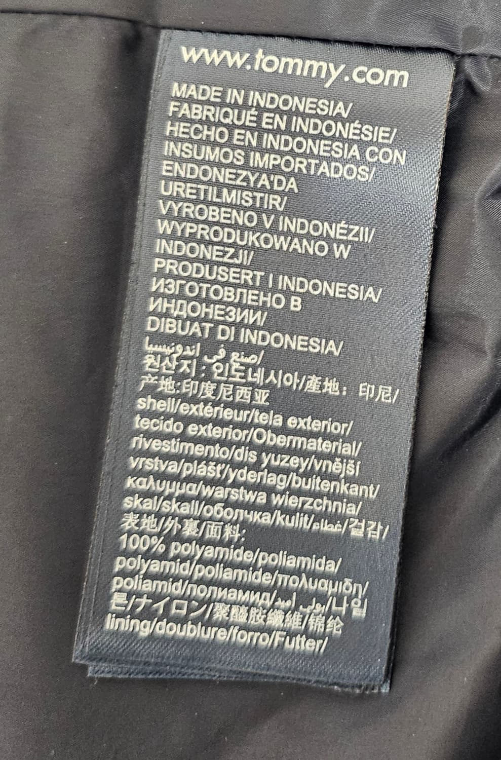 (95~100)M ☆초대장급☆ 타미힐피거 [블랙] 퀼팅자켓패딩 상품이미지3