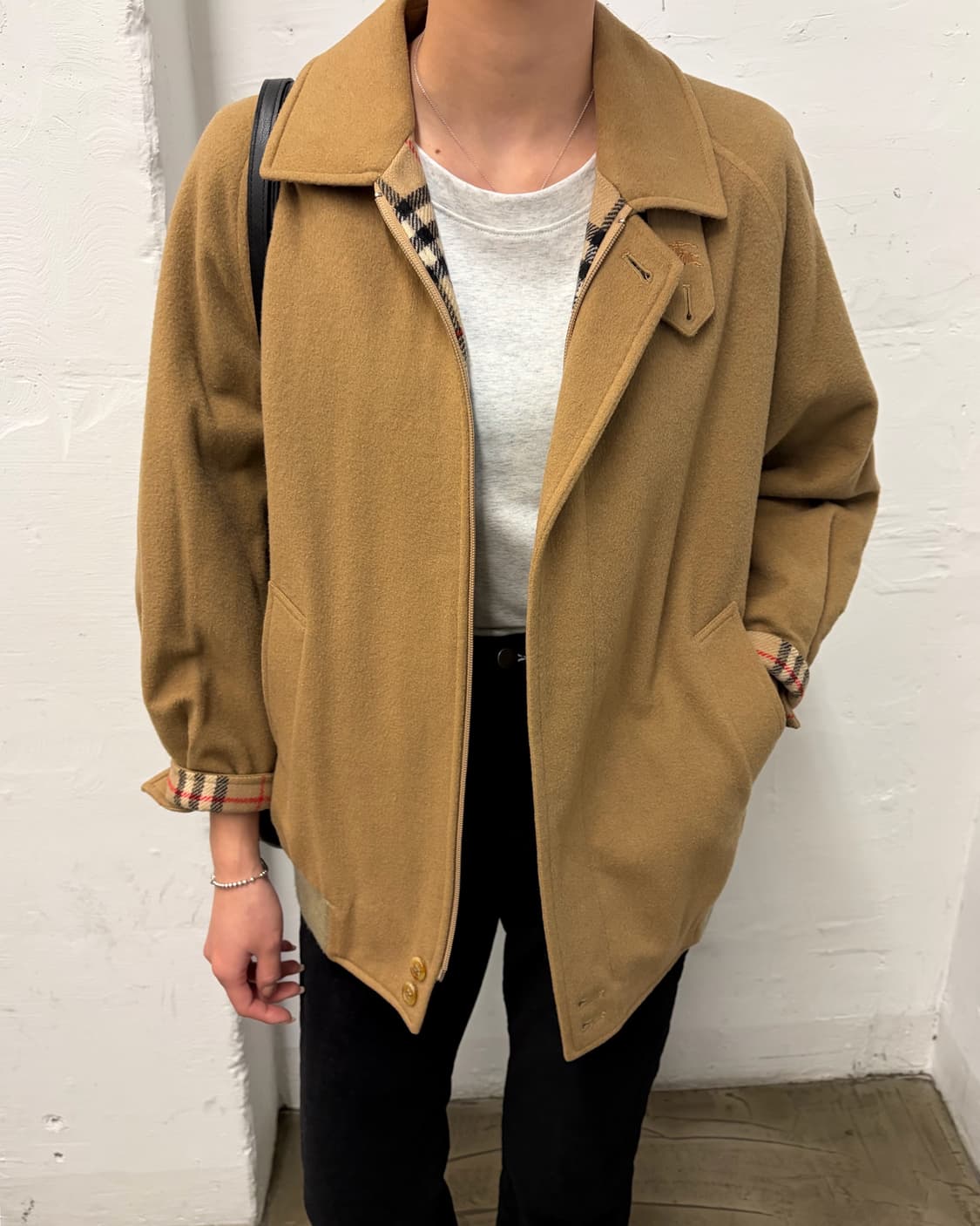 버버리 울 블루종 상품이미지4