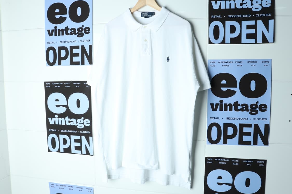 (XL-3XL) 폴로 랄프로렌 반팔 카라 티셔츠 USA 흰색-H30746 상품이미지2