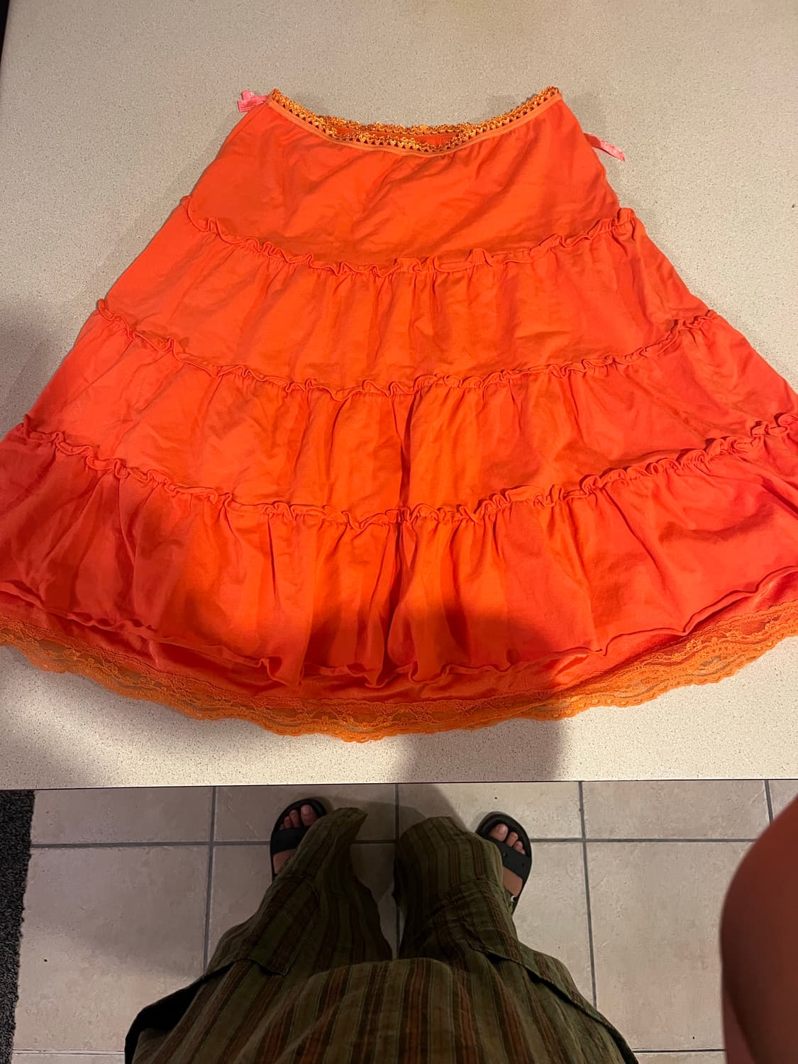 빈티지 오렌지 스커트 상품이미지1