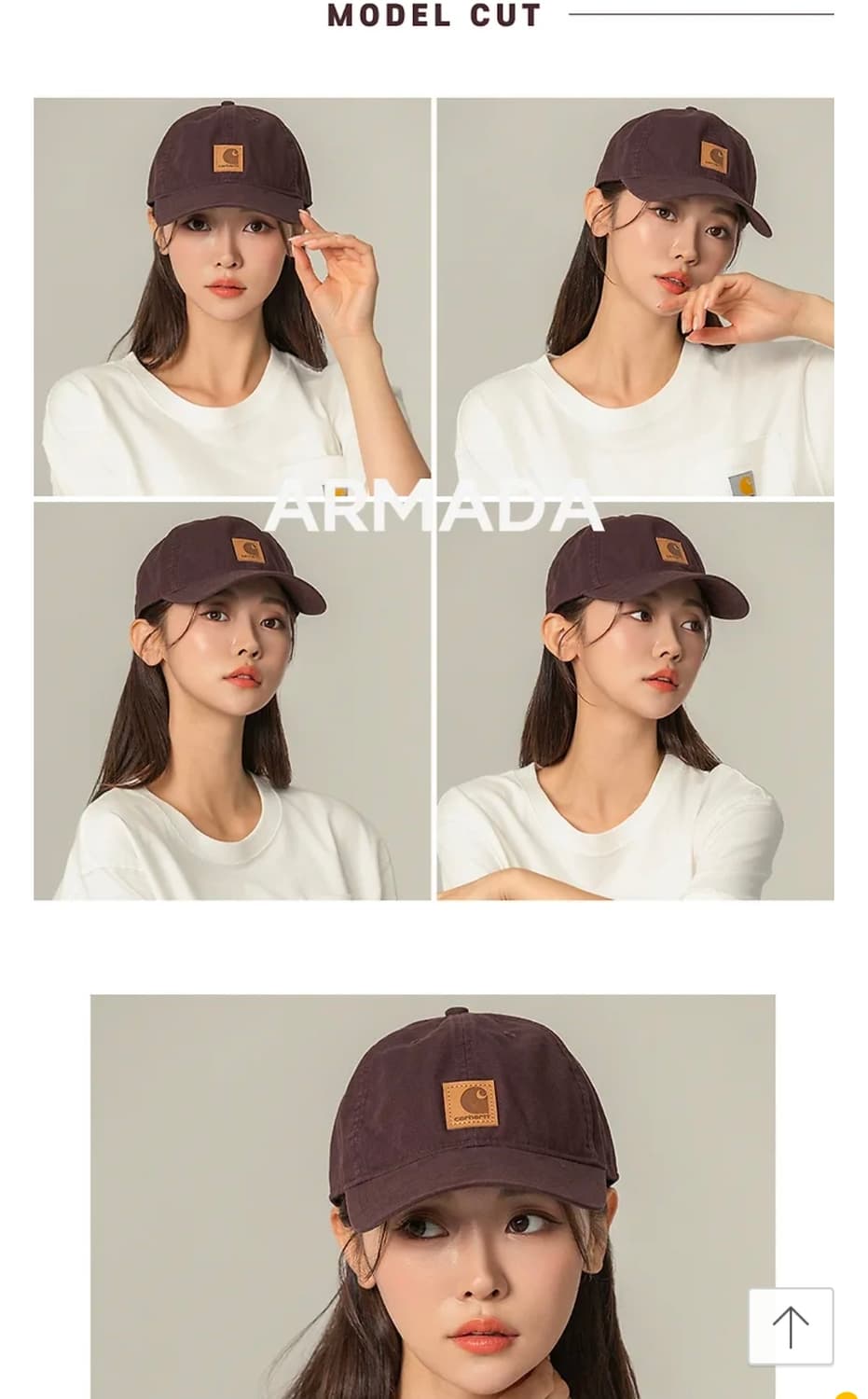 칼하트 볼캡 모자 블랙베리 (택 있음) 상품이미지2