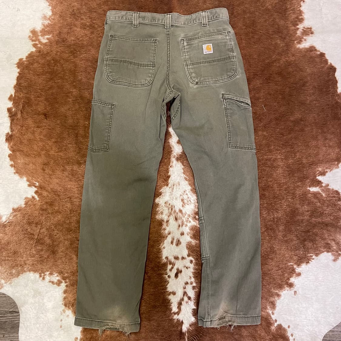 칼하트 카키 더블니 워크팬츠 상품이미지8