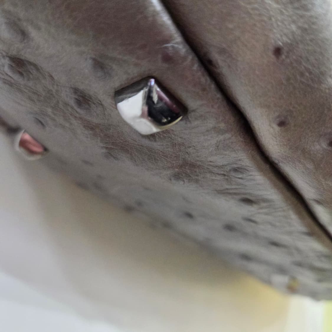 르베이지 타조카죽 토트백 상품이미지3