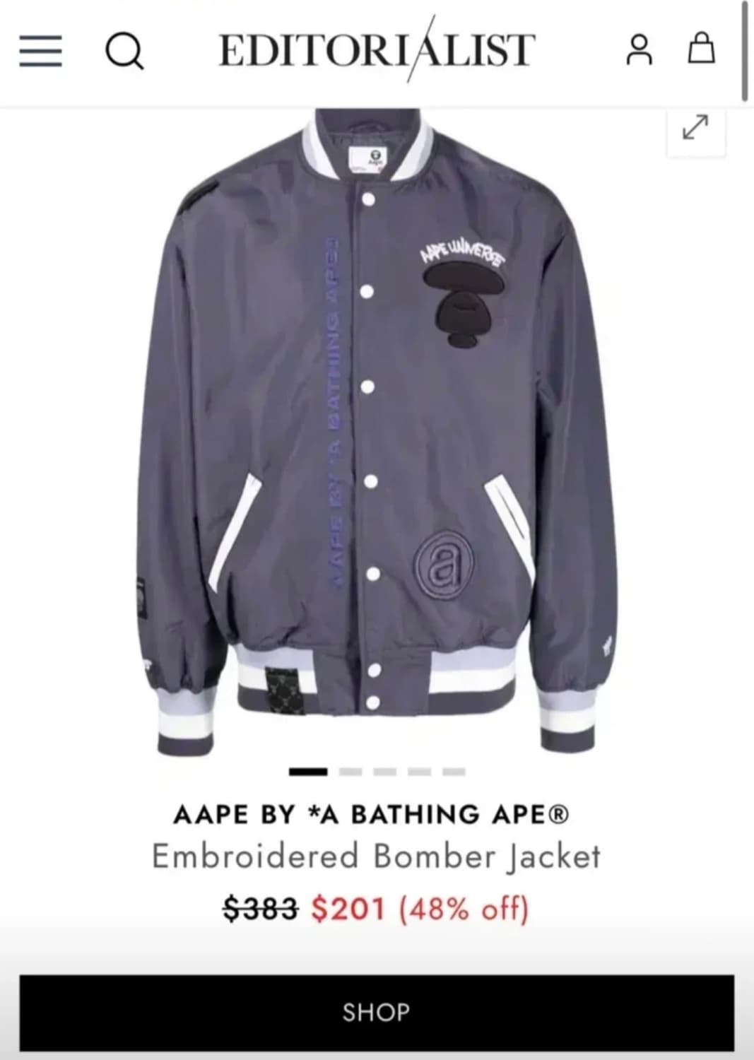 Aape 봄버 자켓  상품이미지1