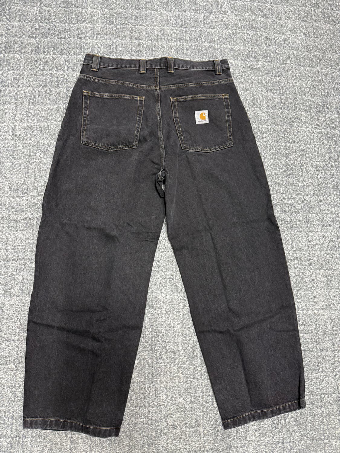 칼하트 WIP 브랜돈 팬츠 블랙 스톤 워시드 상품이미지3