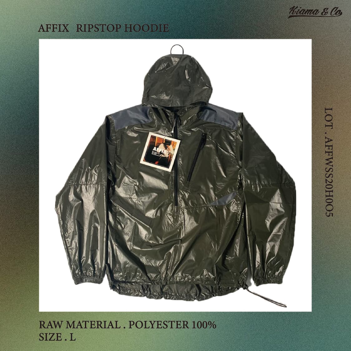 AFFIX . RIPSTOP HOODIE 상품이미지1
