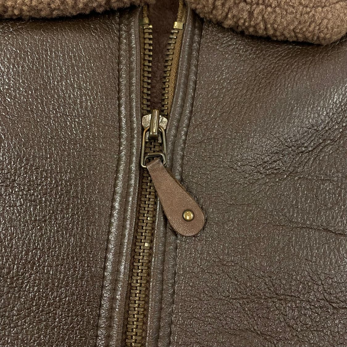 빈티지 양가죽 브라운 무스탕 자켓 (105) 상품이미지6