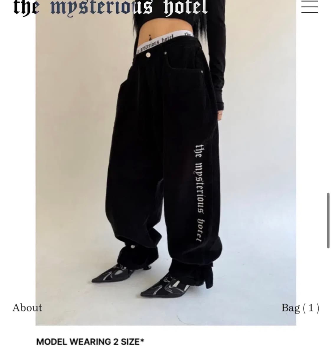 더미스테리어스호텔 CORDUROY BELTED PANTS 상품이미지2