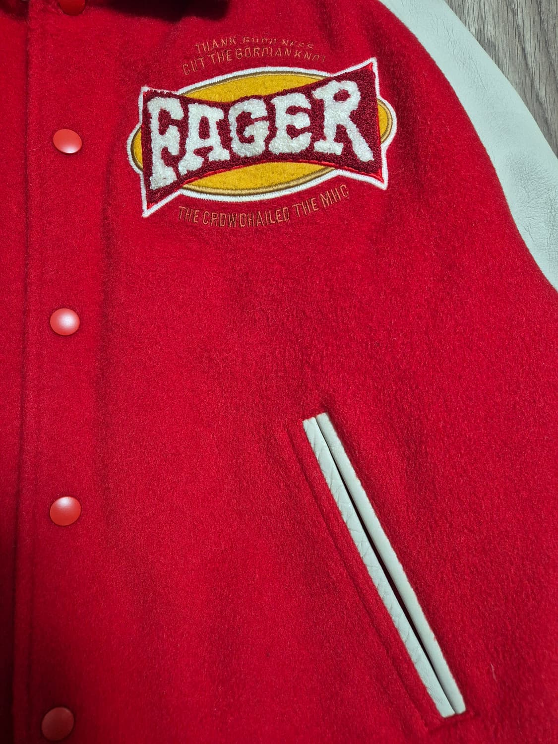 90s Machope 바시티 자켓 상품이미지2