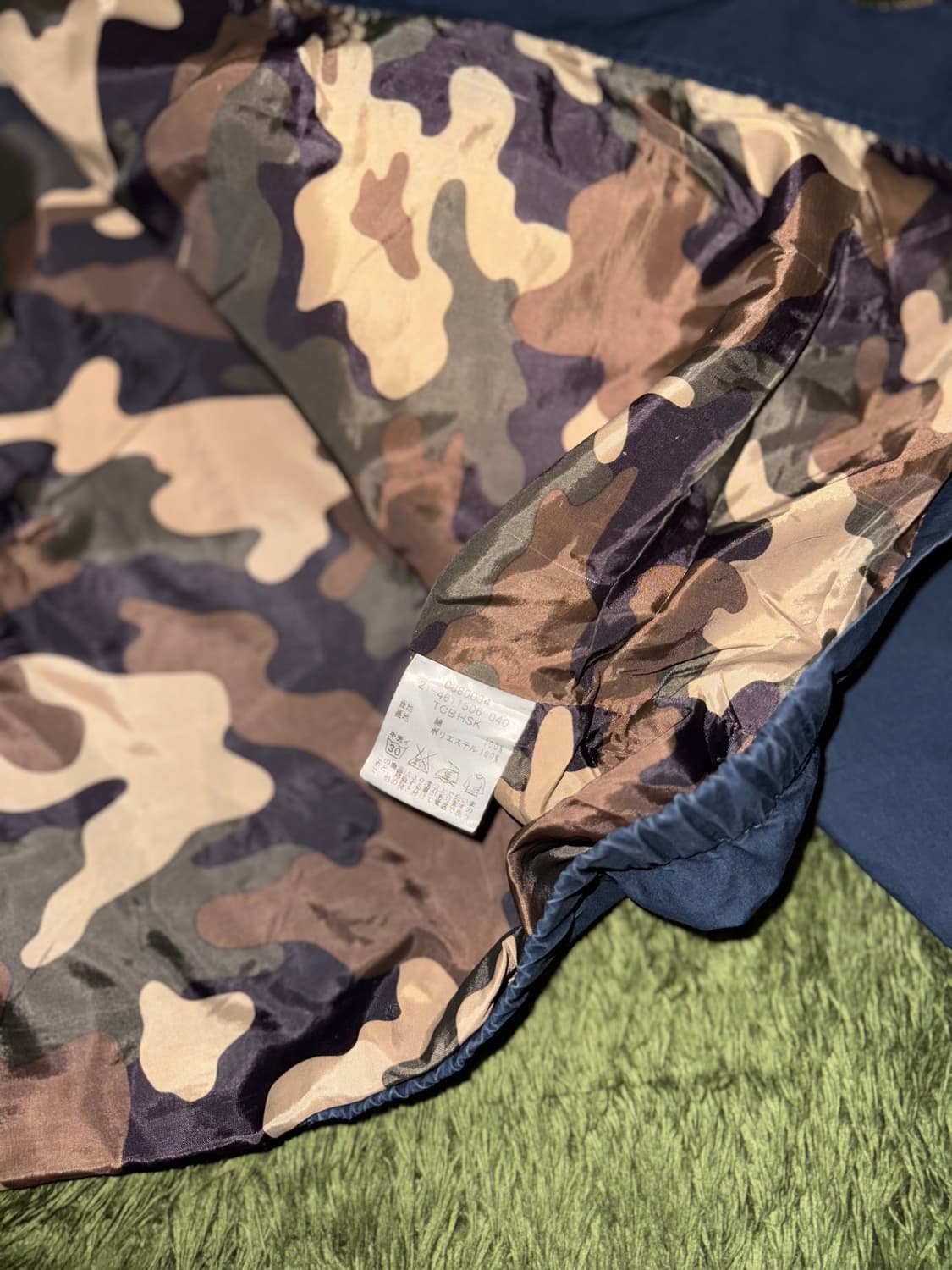 [L] 00s 타미힐피거 재팬 릴리즈 투웨이 해링턴 자켓 네이비 상품이미지5