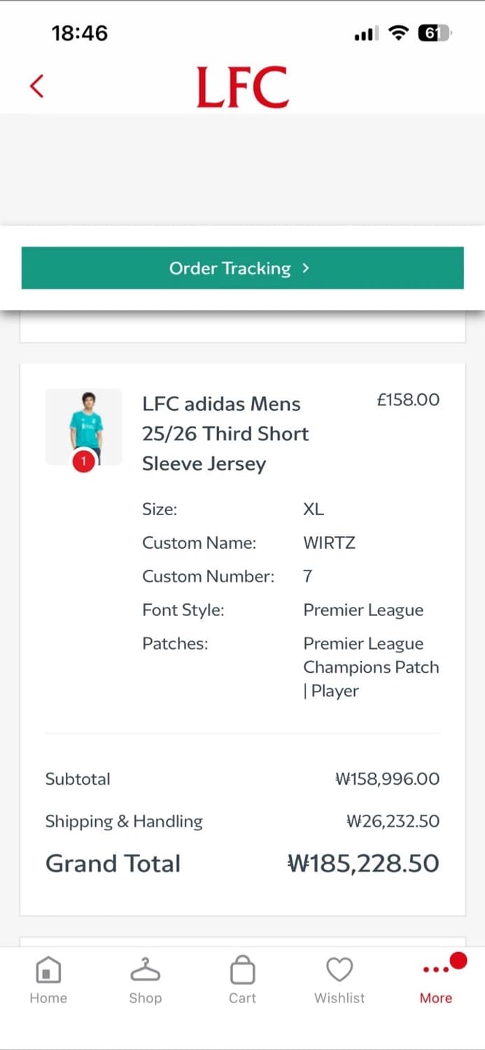 리버풀 25/26 비르츠 풀마킹 상품이미지5