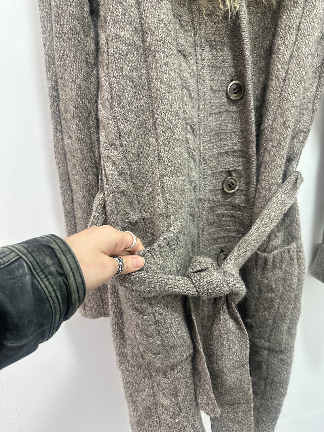 Grunge Tibetan Lamb Fur Alpaca Blend Car 상품이미지7