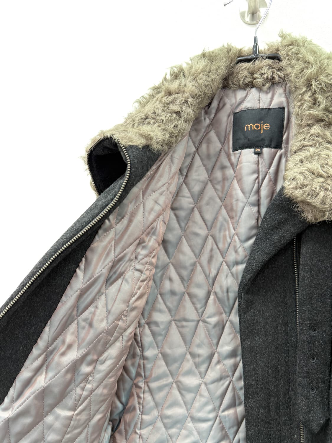 마쥬 시어링 울 바이커 자켓 상품이미지7