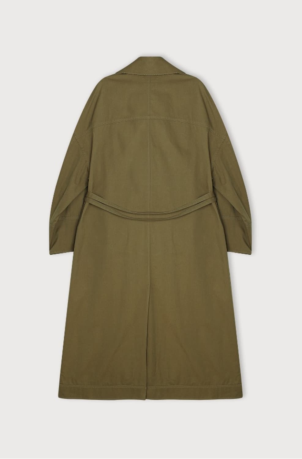 에토스 패널드 트렌치 코트 카키 상품이미지5