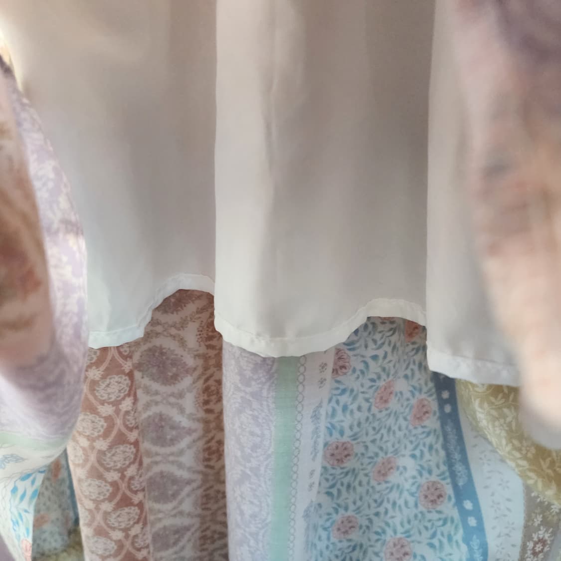 패치워크 플라워 캉캉 롱 스커트 상품이미지5