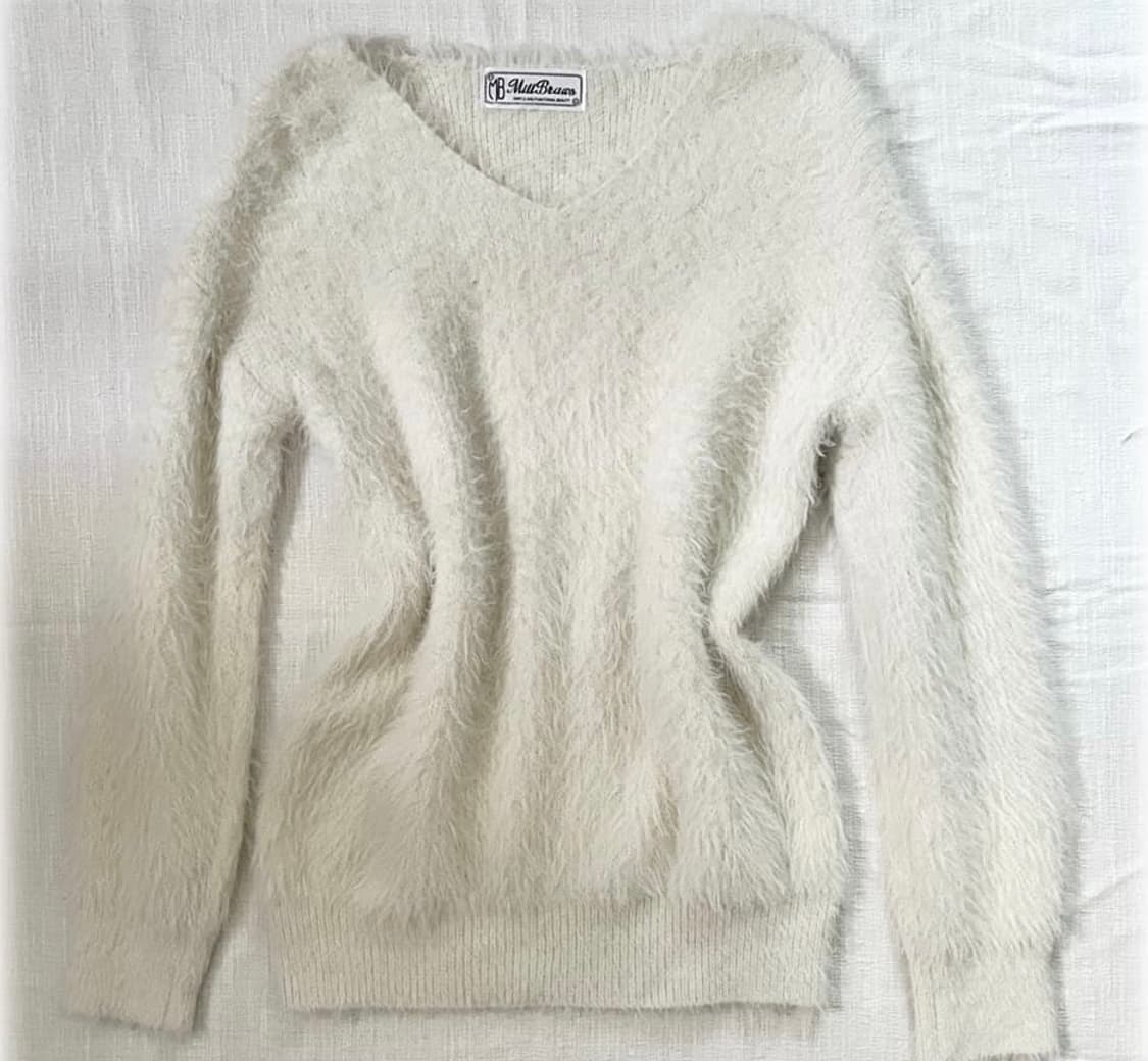 빈티지 아이보리 앙고라 니트 히메갸루 상품이미지2