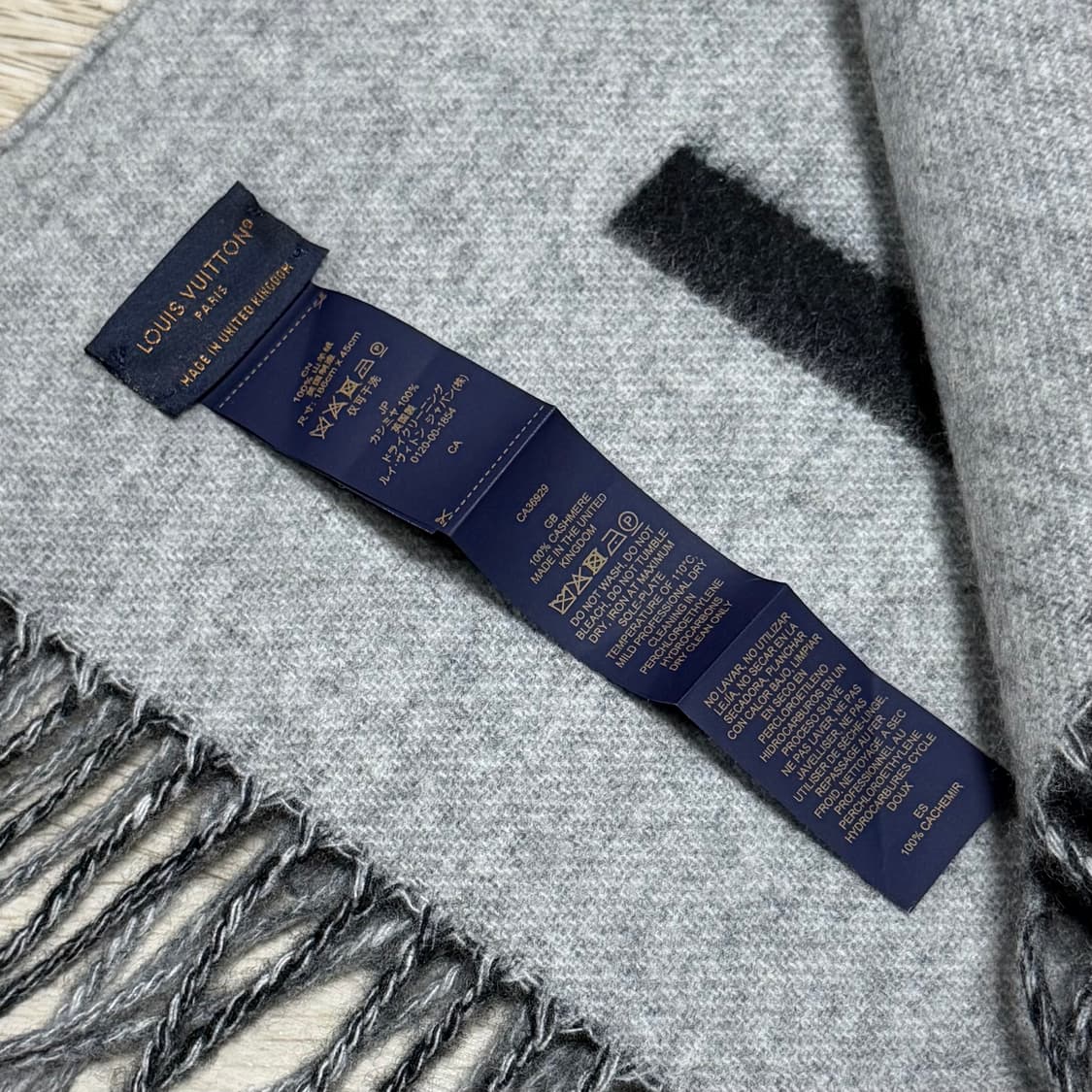 [새상품/선물가능] 루이비통 모노그램 스플릿 캐시미어 머플러 목도리 상품이미지5