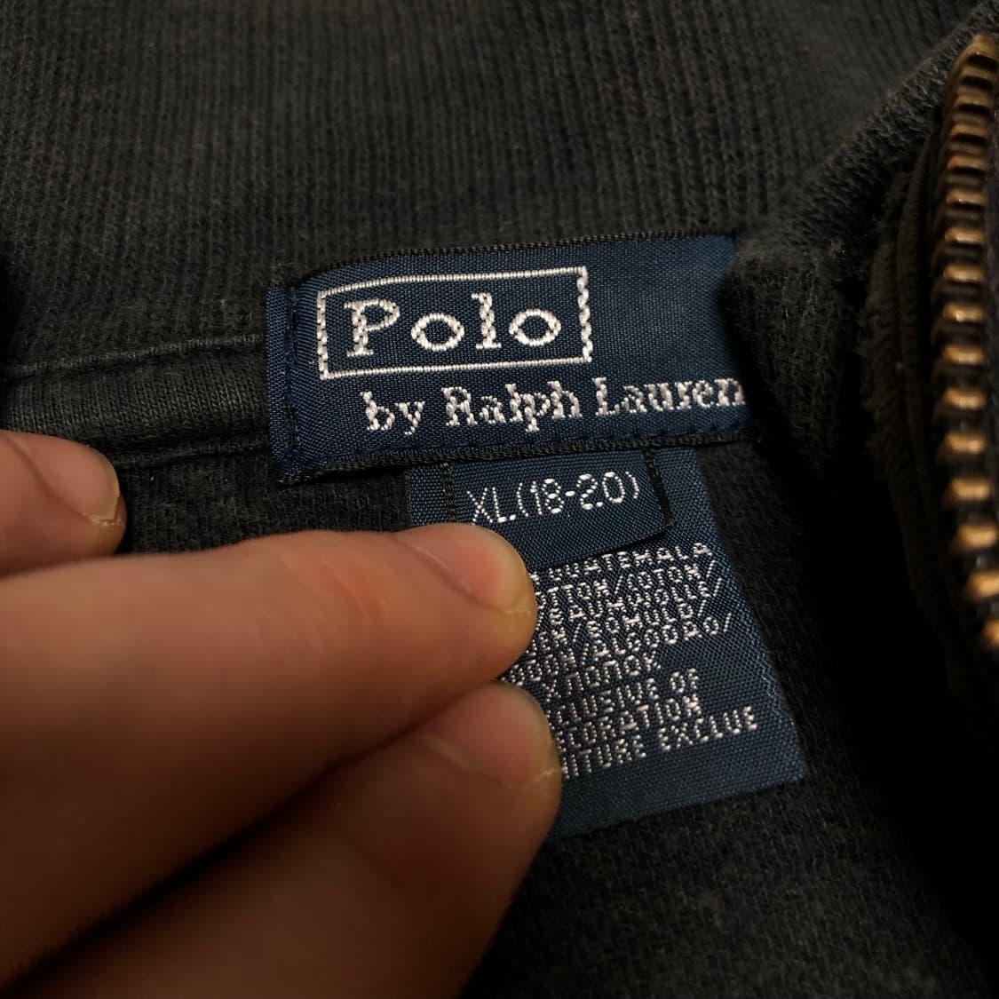 폴로 랄프로렌 반집업 니트 남여공용 상품이미지4