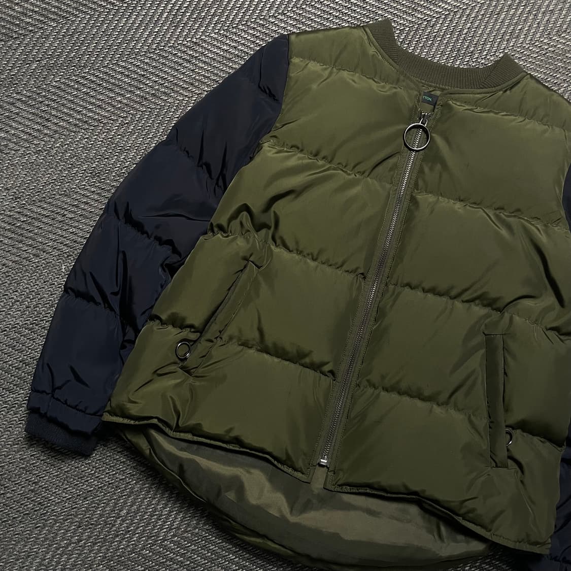 베네통 배색 덕다운 푸퍼 패딩 자켓o 5313 상품이미지3