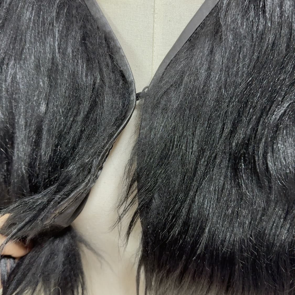 빈티지 고딕 양털 양가죽 조끼 베스트 상품이미지5