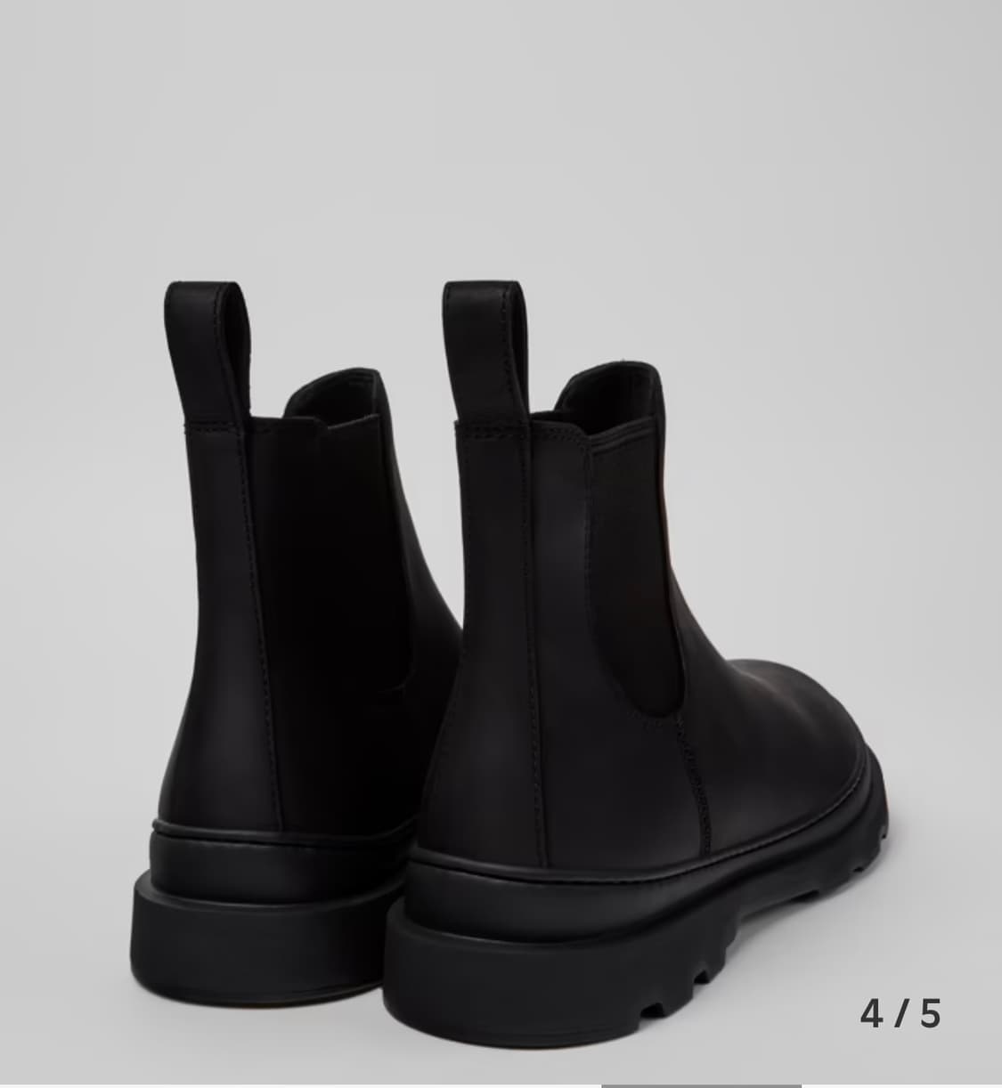 (새상품) 캠퍼 - 남성용 블랙 컬러 누벅 소재 앵클부츠 상품이미지8