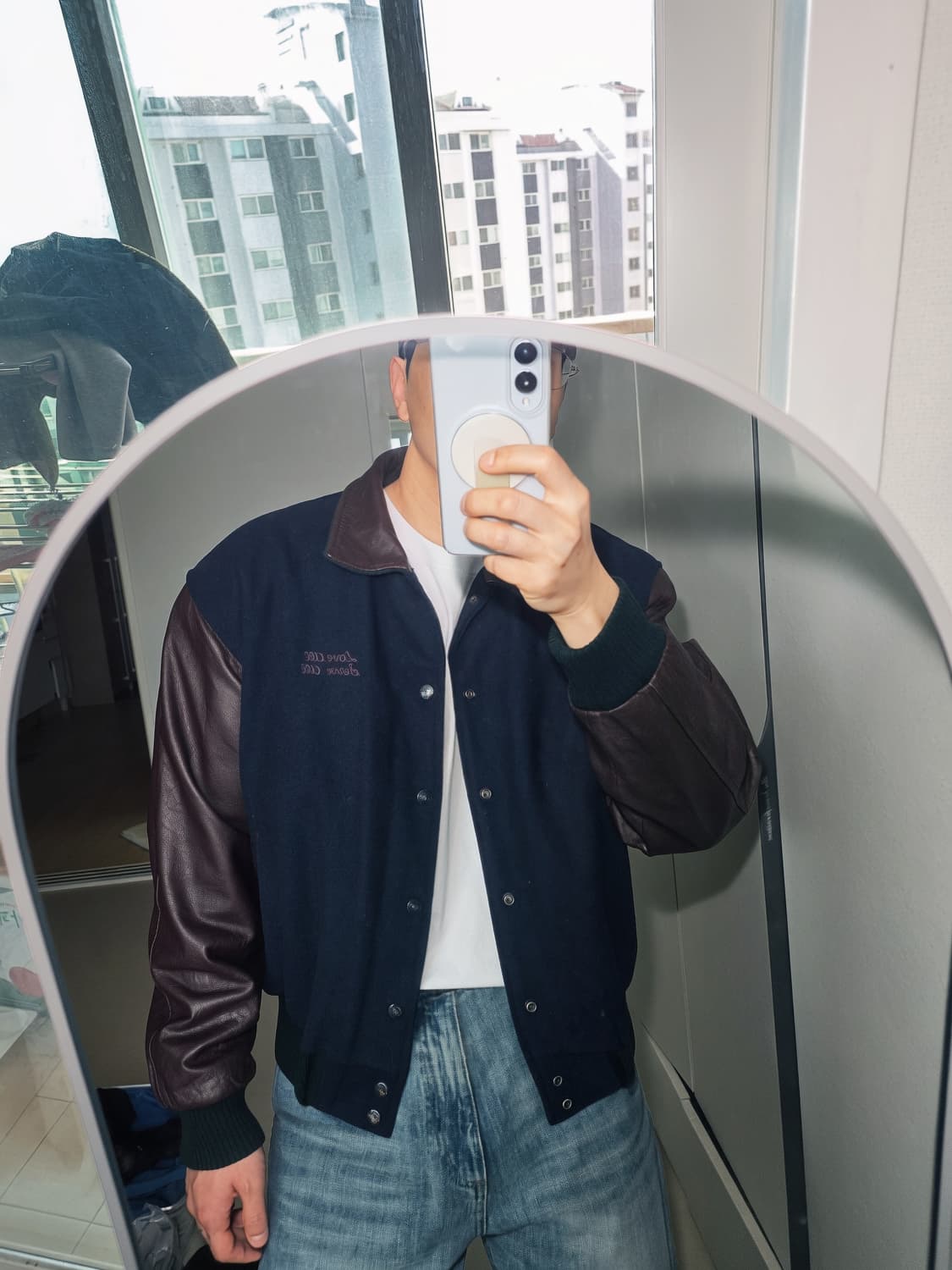 90s 하드락카페 바시티 자켓 체감105 상품이미지4