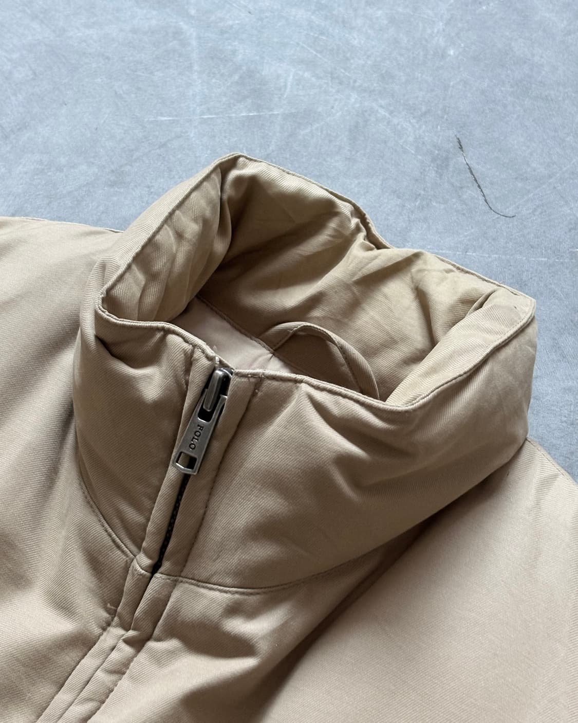 Polo 폴로 랄프로렌 베이지컬러 봄버 패딩 자켓  상품이미지4