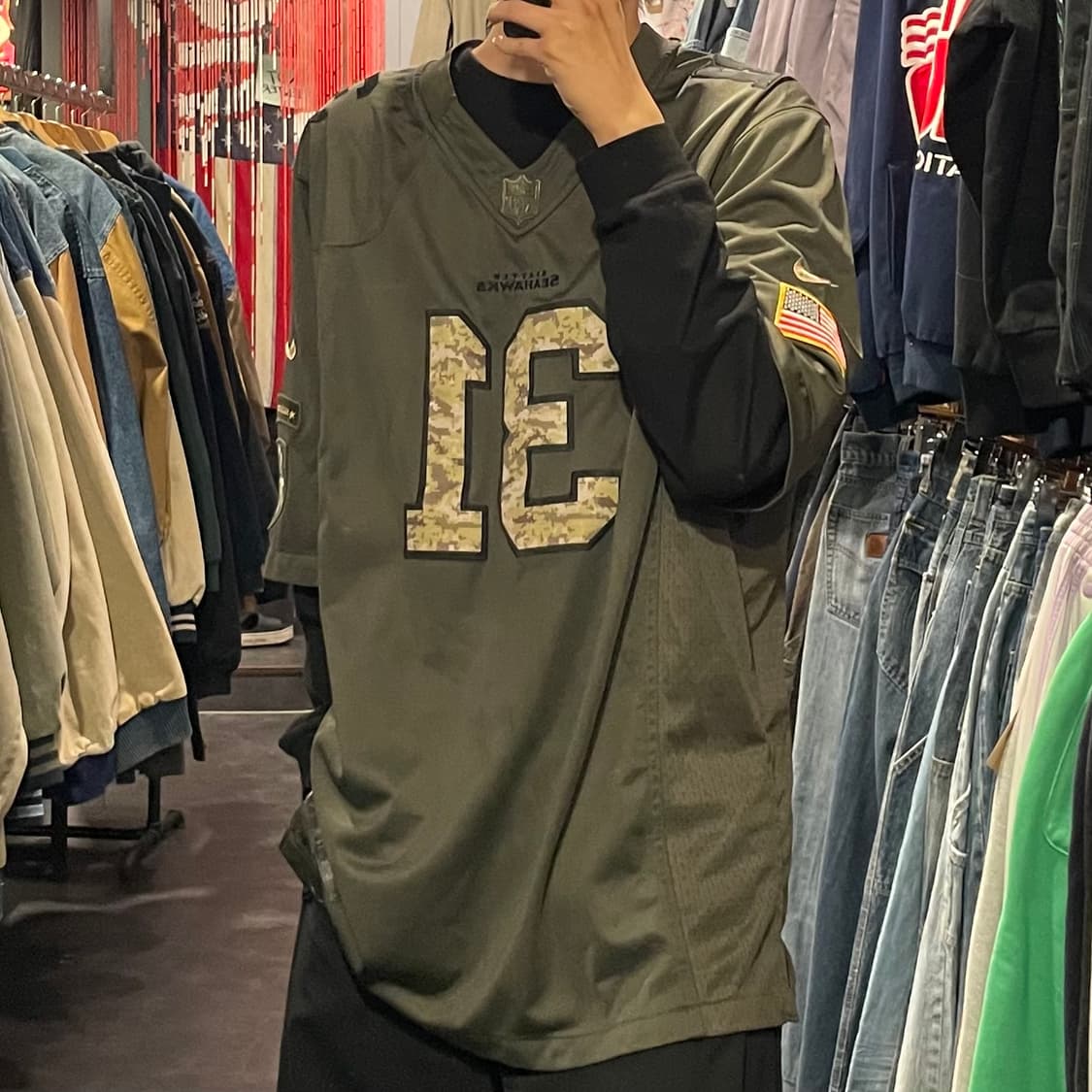 [IM] NFL SEAHAWKS No.31 CHANCELLOR 카키 반팔 상품이미지4