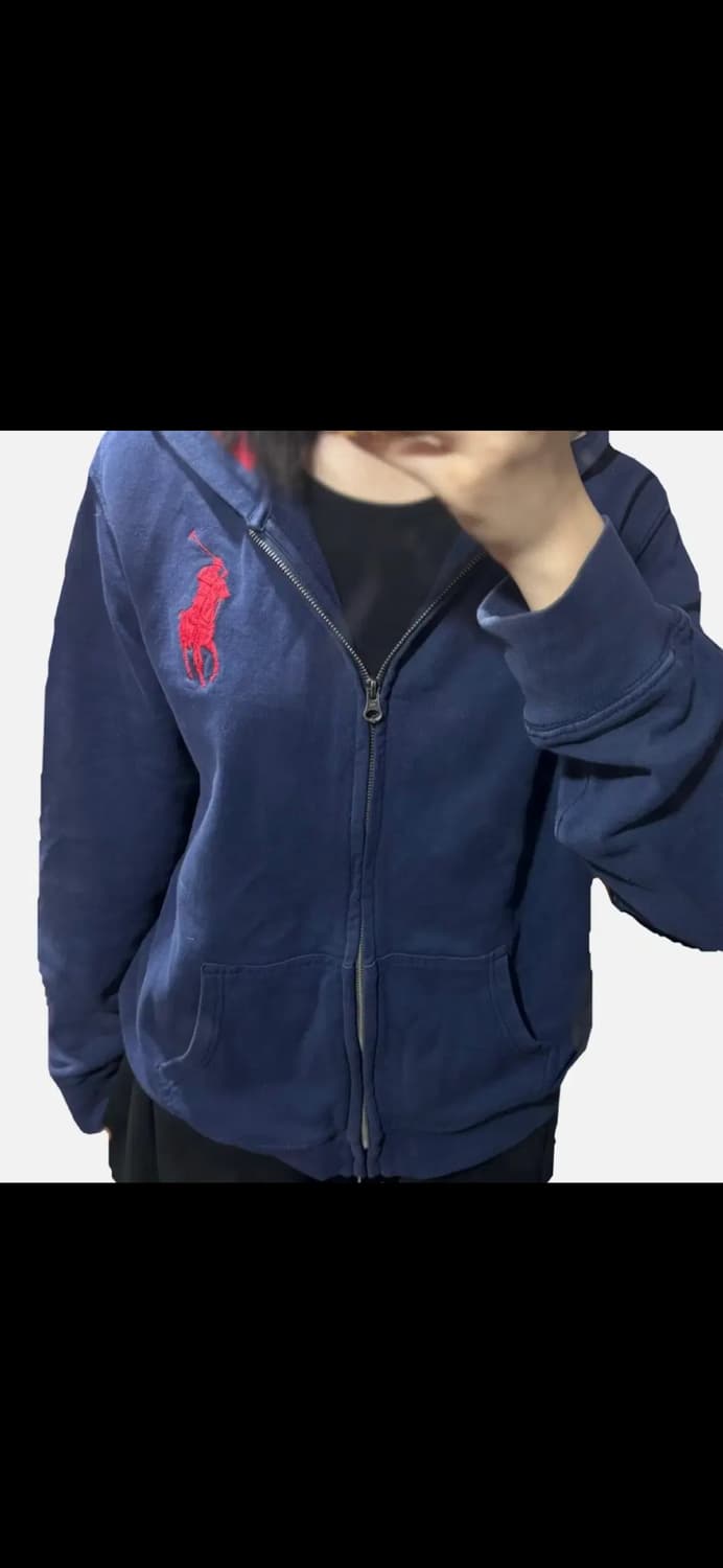 폴로 빅포니 네이비 후드집업 남녀공용 xl 상품이미지1