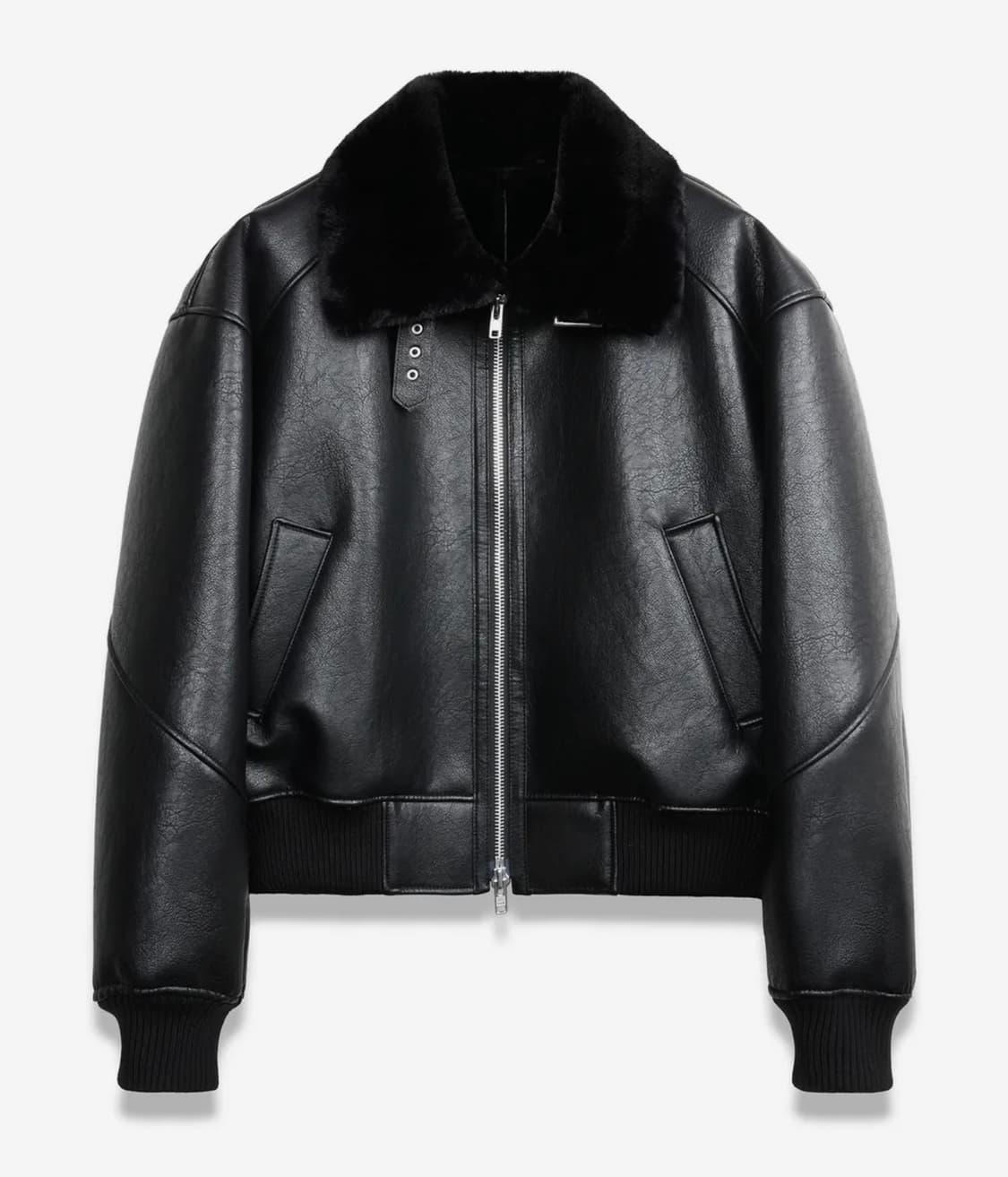 크리즈 빈티지 무톤 봄버 BLACK 상품이미지1