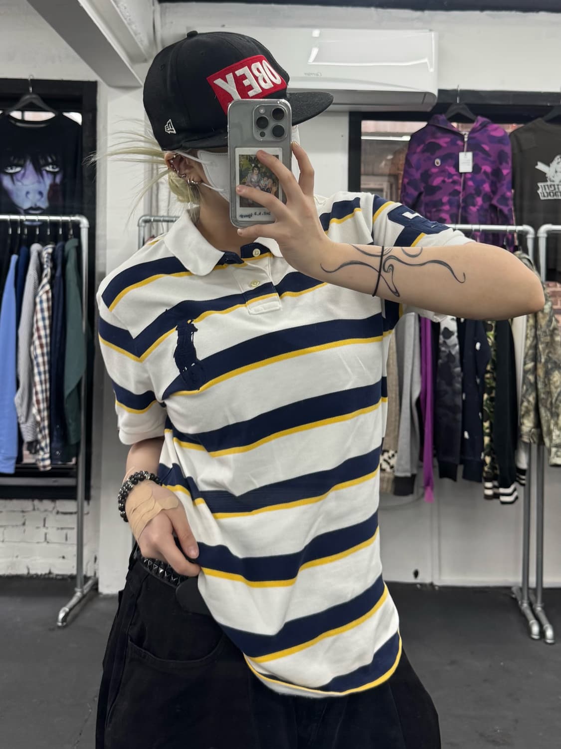 폴로 랄프로렌 스트라이프 빅포니 티셔츠 상품이미지3