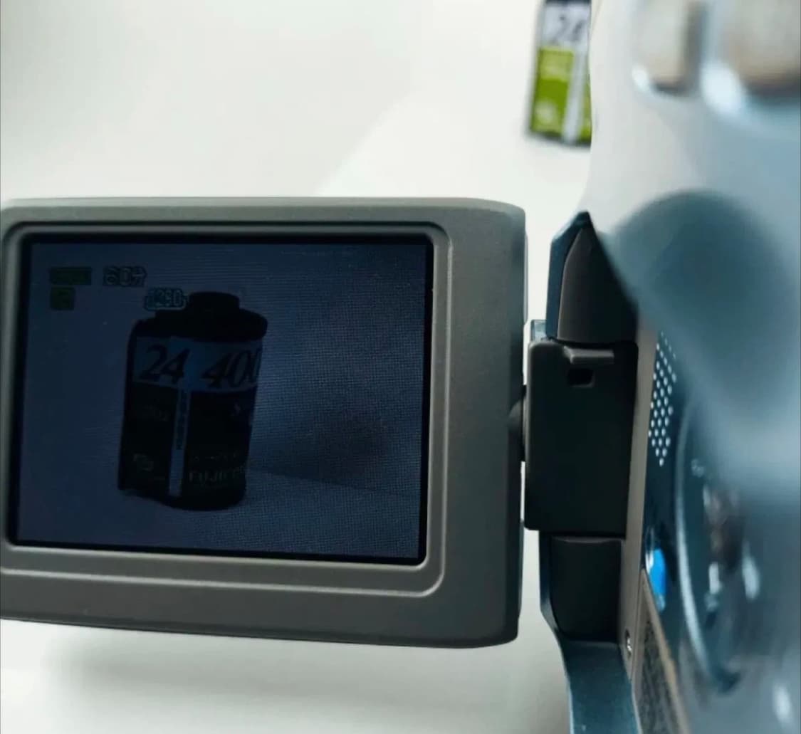 하늘색 Jvc miniDV 빈티지 캠코더 아쿠아블루 상품이미지3