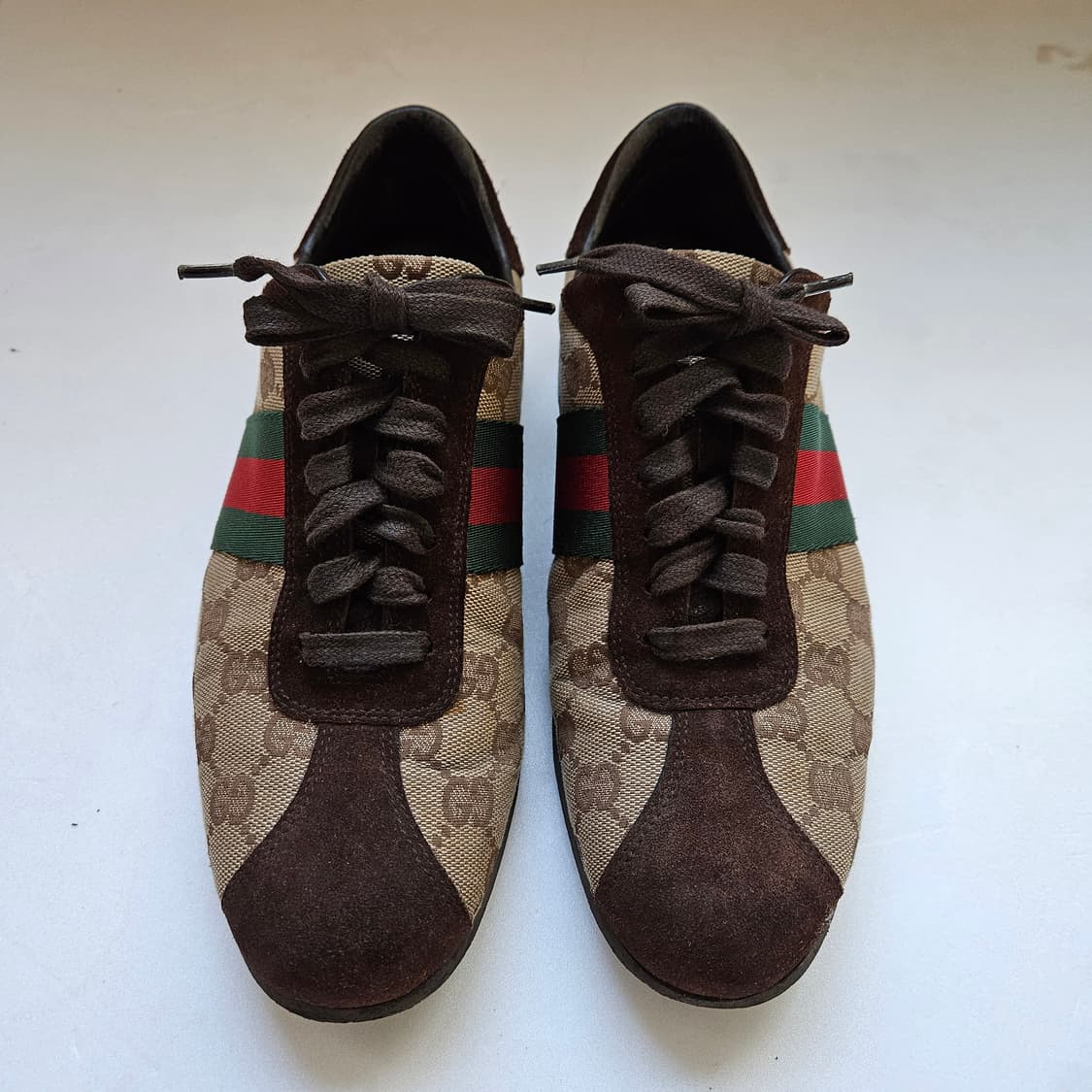 구찌 자가드 스웨이드 스니커즈 37(240) 상품이미지1