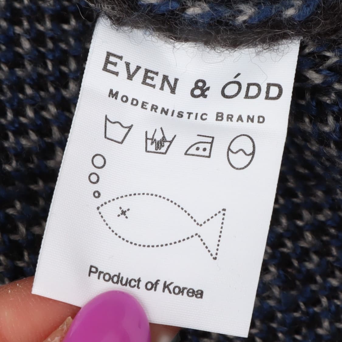 Even and odd 아가일 모헤어 니트 가디건 상품이미지9