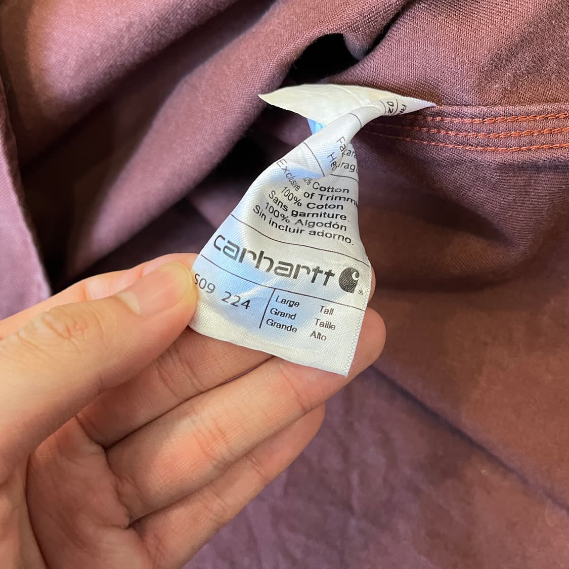 칼하트 정품 오리지널 해비 코튼 긴팔 셔츠 상품이미지8