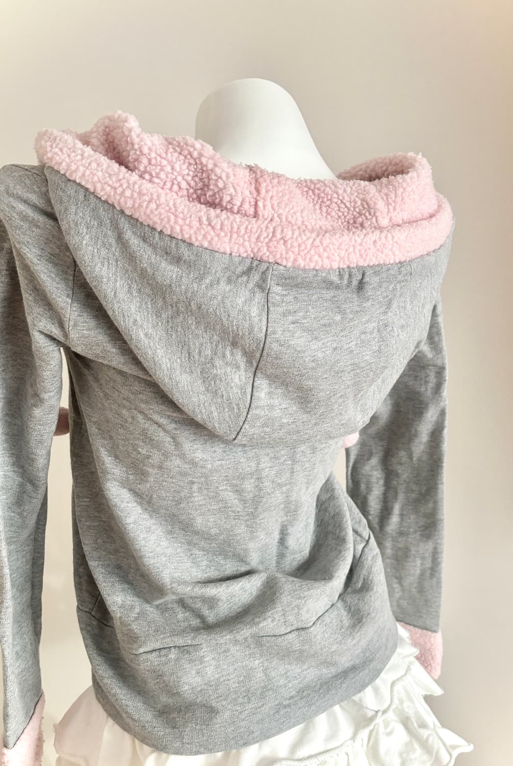 회핑 미니폼폼이 투웨이 뽀글이 퍼 후드집업 히메갸루 조지후쿠 상품이미지7