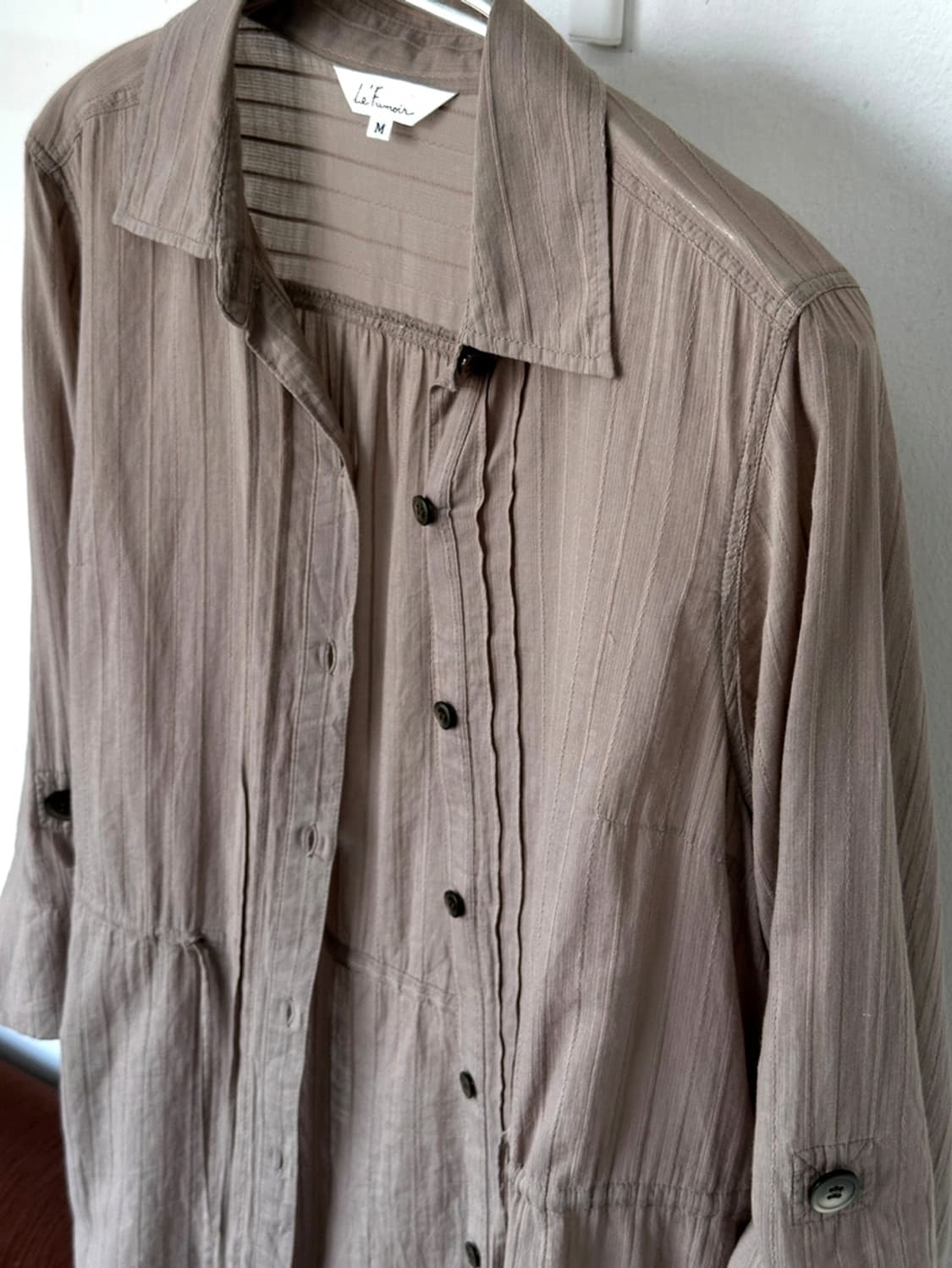 Light cotton stitch design loose shirt t 상품이미지1