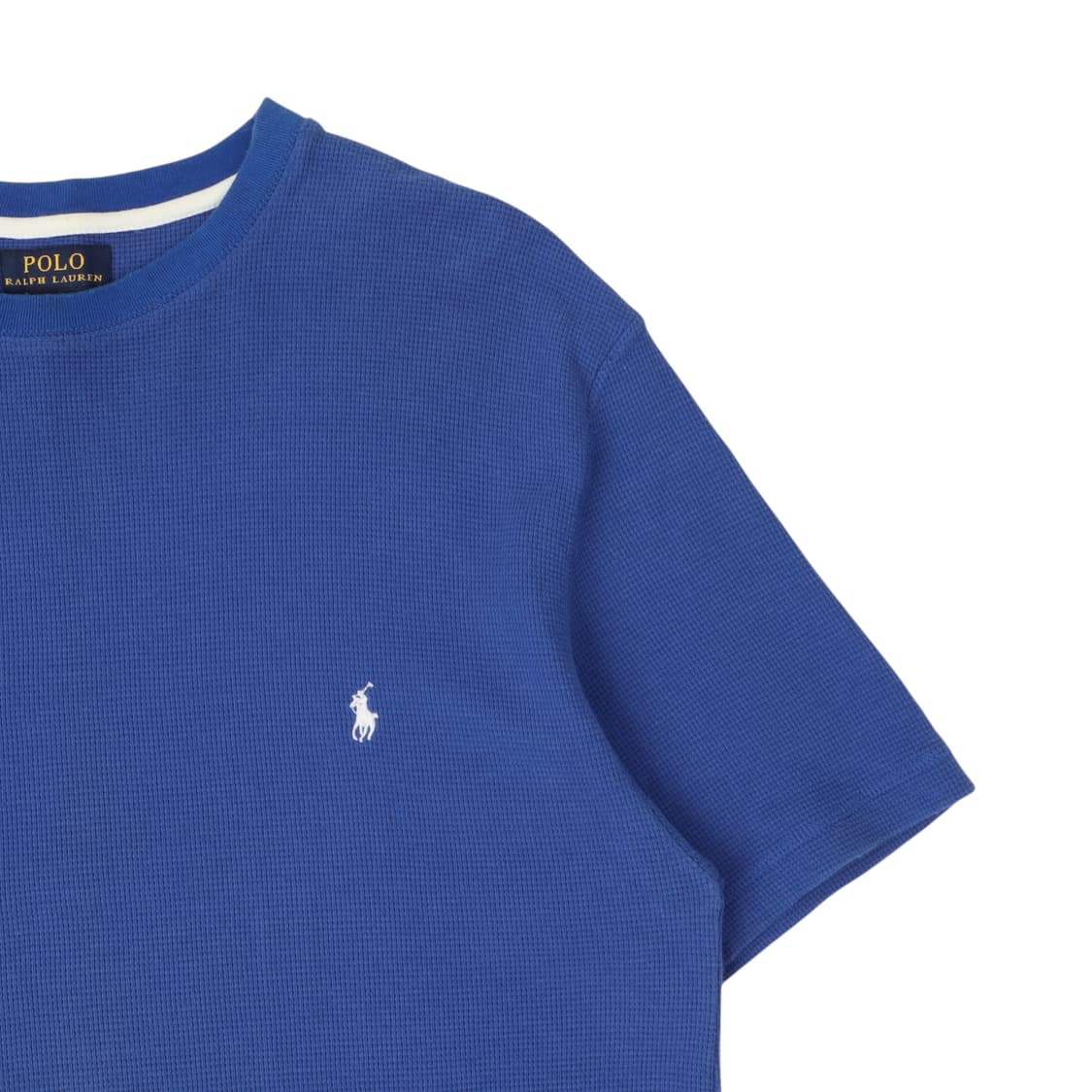 폴로 랄프로렌 블루 와플 하프 티셔츠 상품이미지3