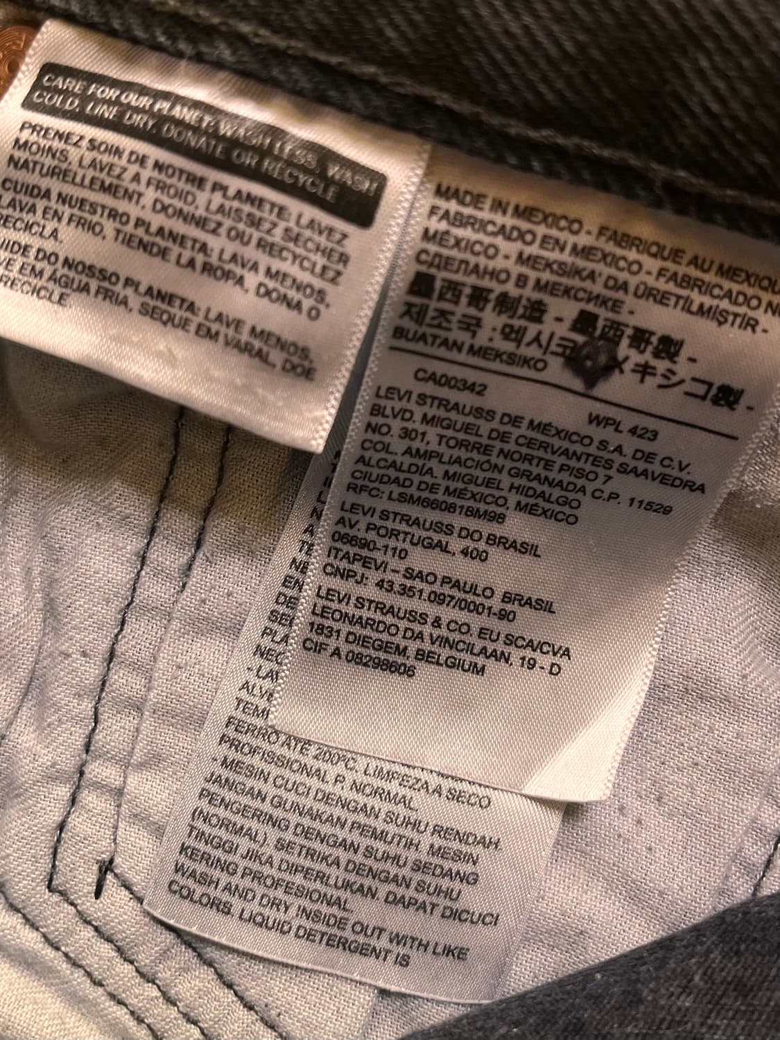 리바이스 501 블랙진 데님팬츠 W31 L32 상품이미지5