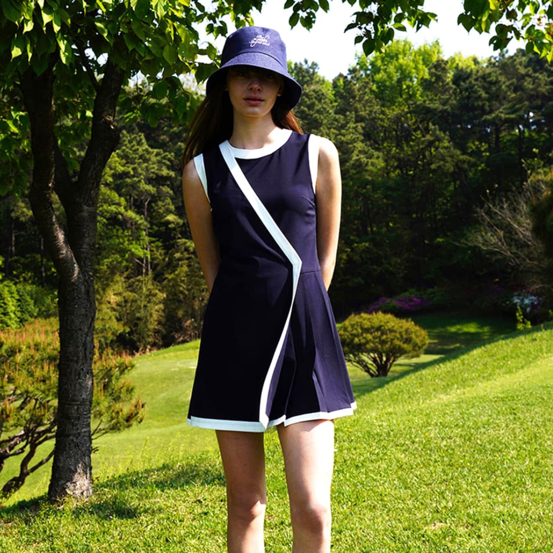 세컨드아르무아(02ARMOIRE) 언발란스 랩원피스 55-66 새상품 상품이미지1