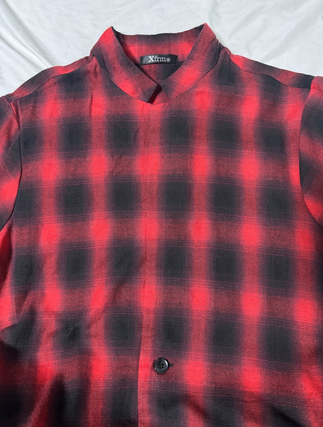 Xfrm 옴브레 체크 셔츠형 자켓 vkei 상품이미지6