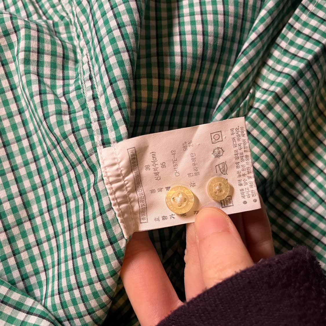 라코스테 반팔 체크셔츠 상품이미지6