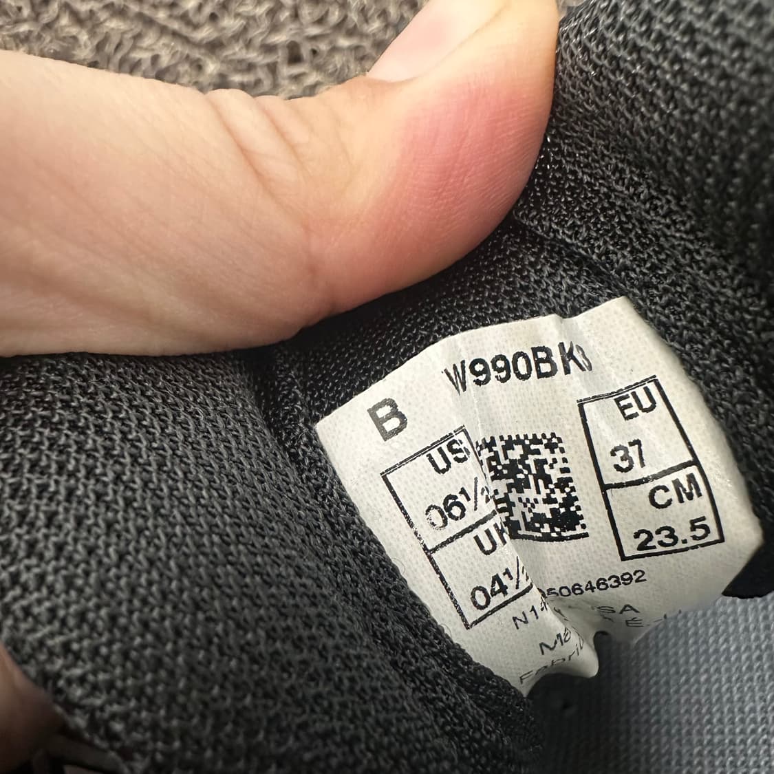 뉴발란스 USA 990 v3 블랙 운동화 235 상품이미지6