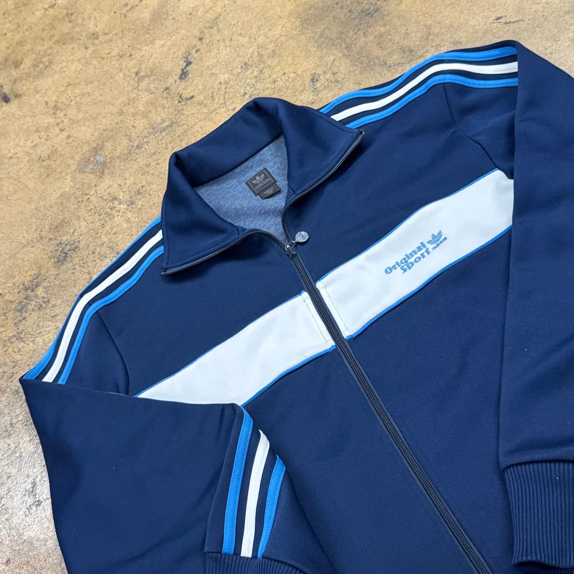 아디다스 네이비 블루 오리지널 스포츠 져지 트랙탑 110 상품이미지1