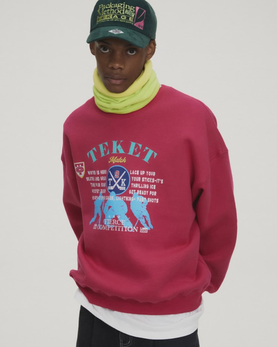 테켓 맨투맨 핑크 L Cole Sweatshirt Pink 상품이미지8