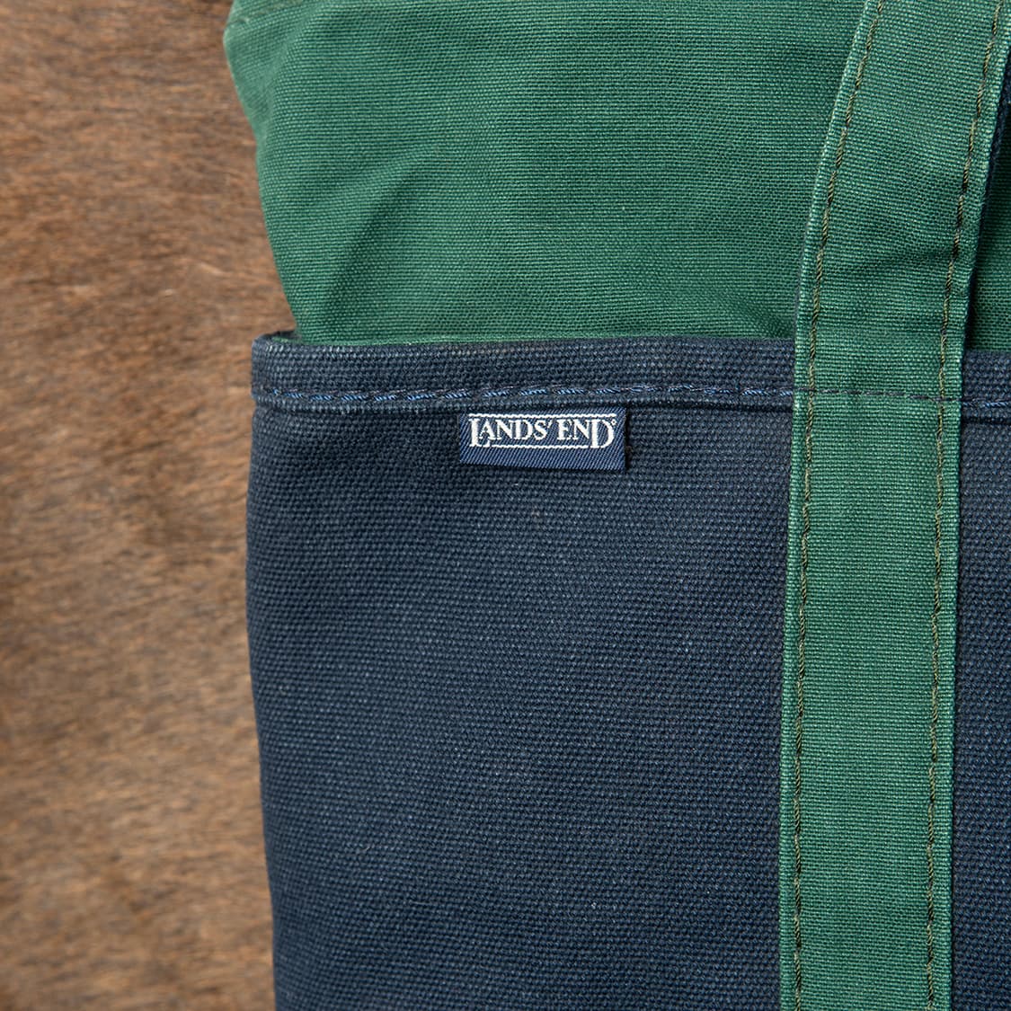 90s LANDS' END 랜즈엔드 헤비 캔버스 토트 백  상품이미지3