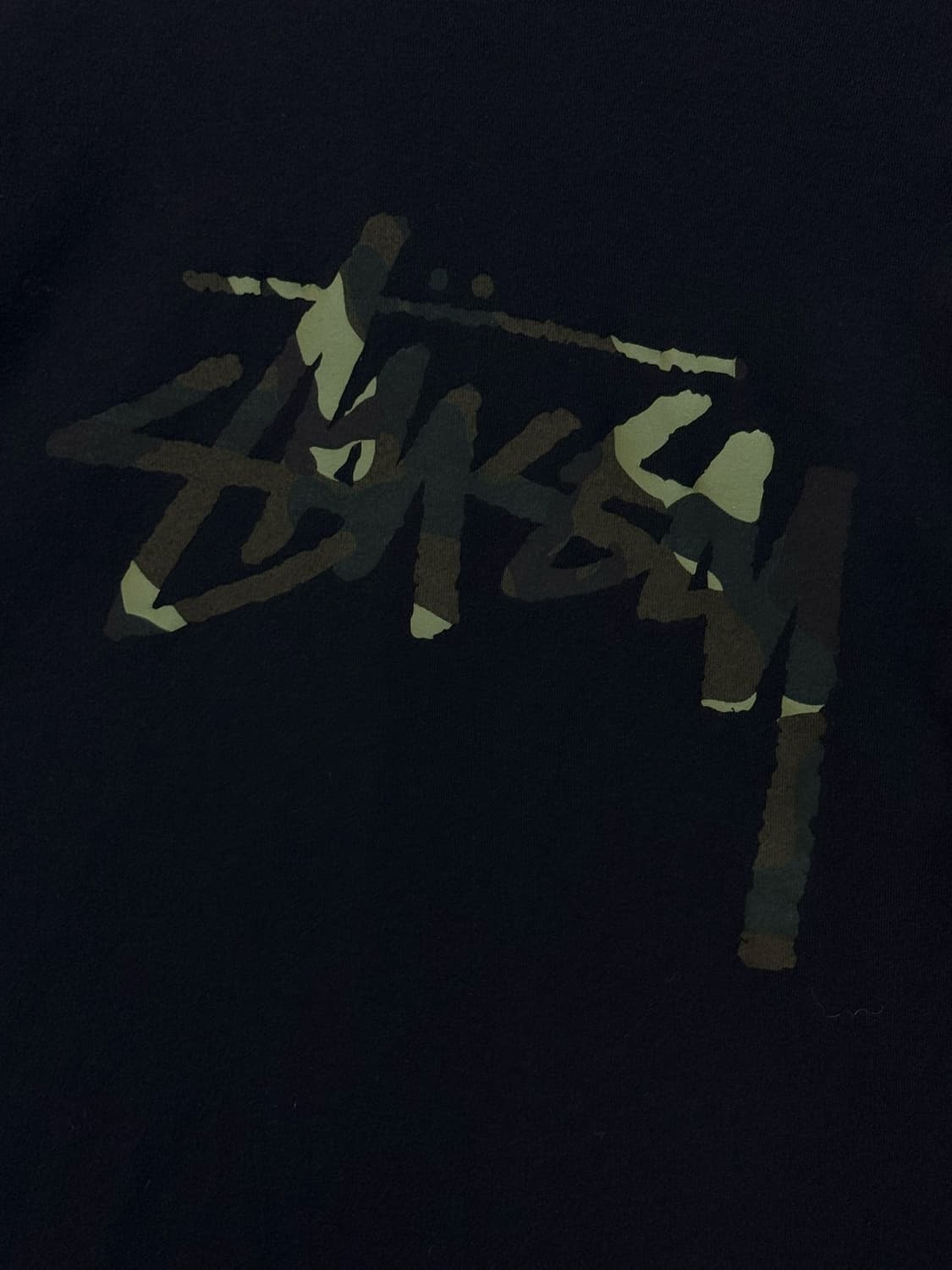 스투시 카모 티셔츠 블랙 상품이미지3