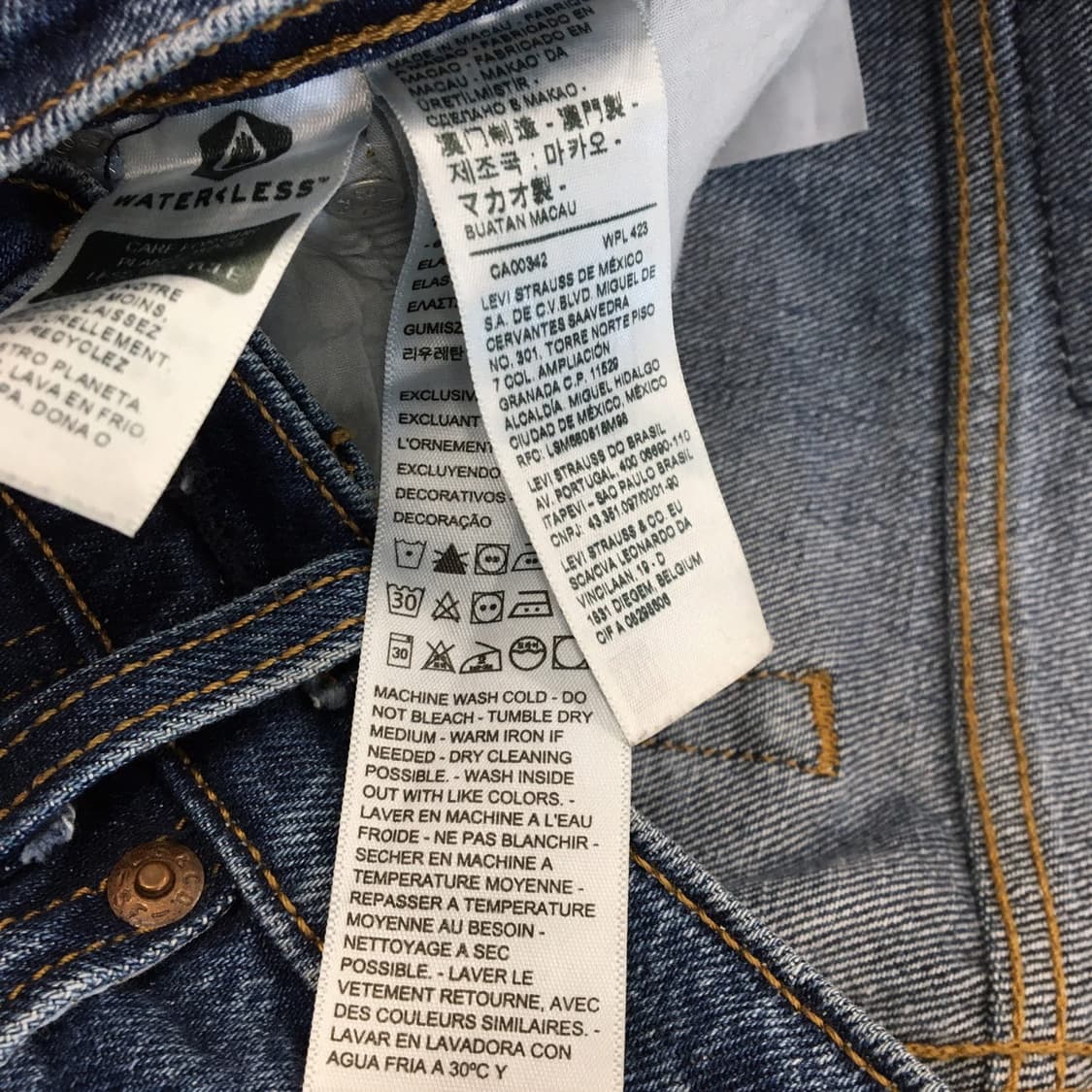 리바이스 프리미엄 가먼트 웨지스트레이트 청바지 27 인치 R탭  상품이미지6